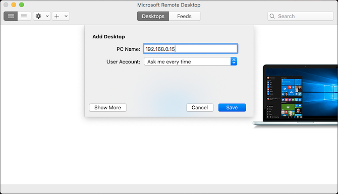 microsoft remote desktop version 8 for mac